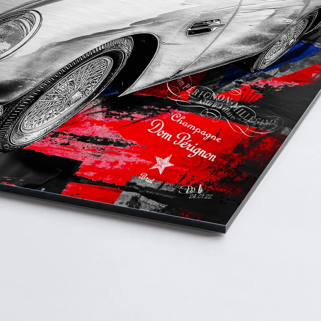 James Bond Martini Connery Style Alu Gebürstet Bild INGALERIE