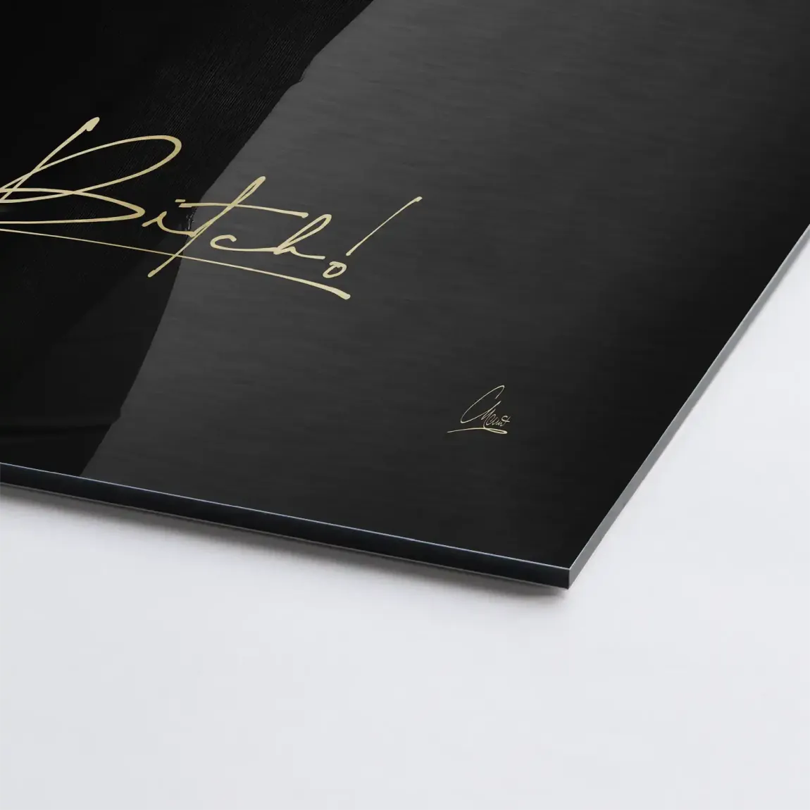 Monroe Life is a Bitch Alu Gebürstet Bild