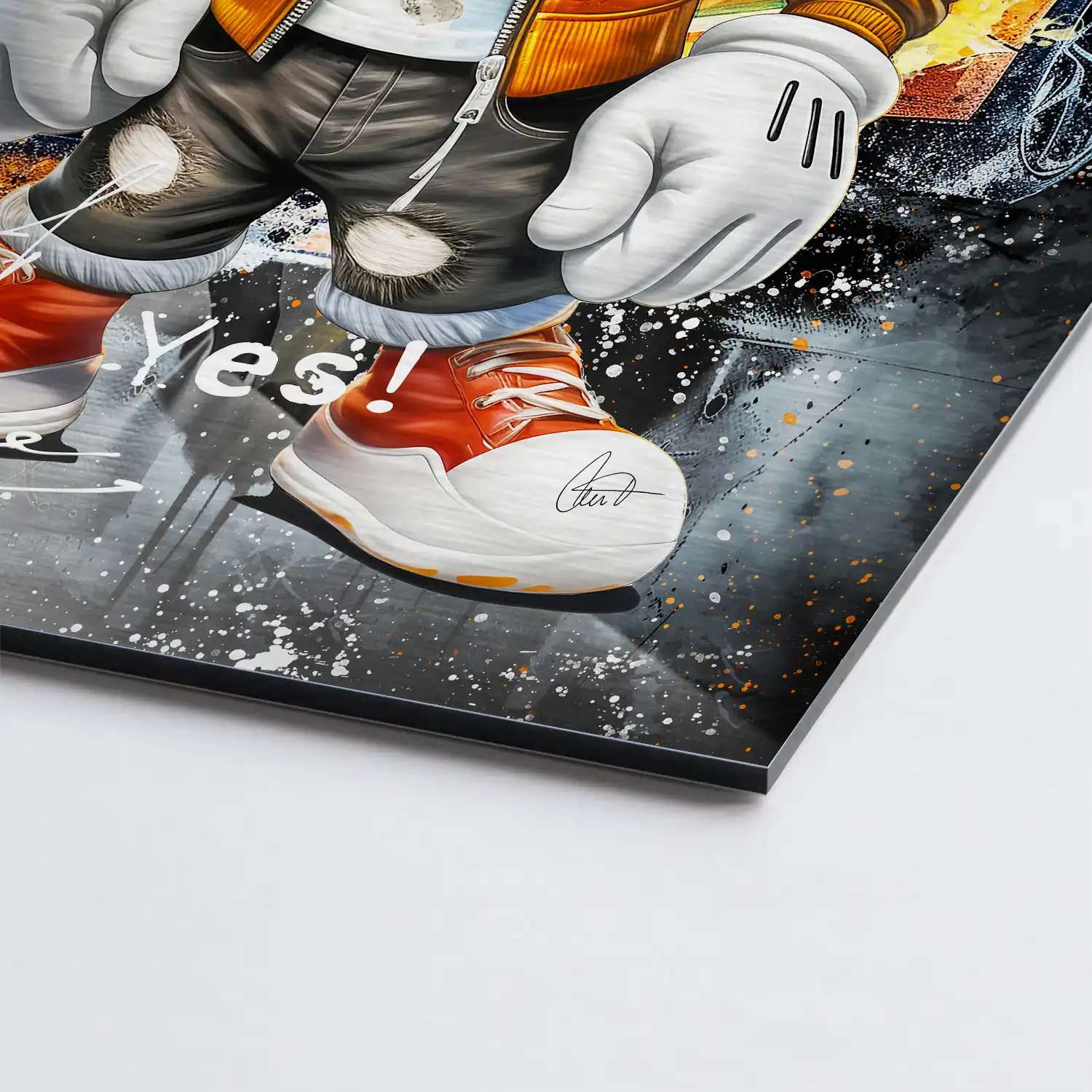 Micky Huracan Alu Gebürstet - Alu Dibond Bild Gebürstet