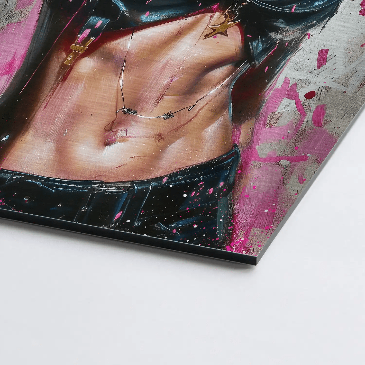 Bad Gun Girl AluDibond Gebürstet - AluDibond Bild Gebürstet