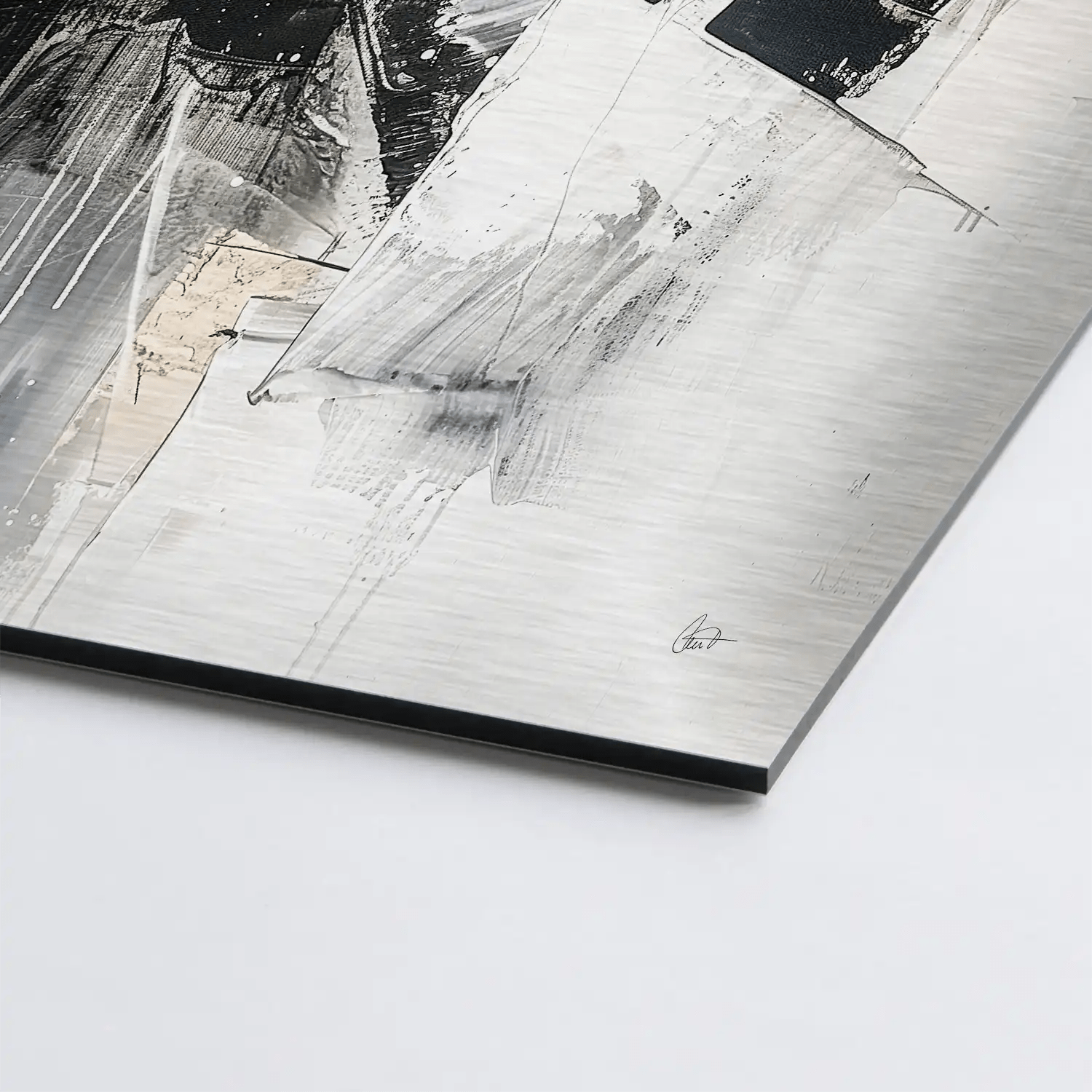 Abstrakt Nr.27 Alu Gebürstet Bild INGALERIE