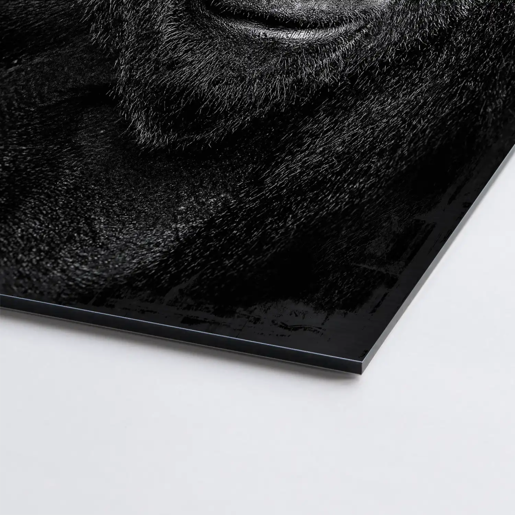 Gorilla Abstrakt Black Style AluDibond Gebürstet INGALERIE