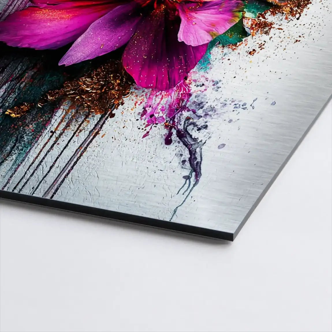 Abstrakt Flower Face Nr.4 AluDibond Gebürstet INGALERIE