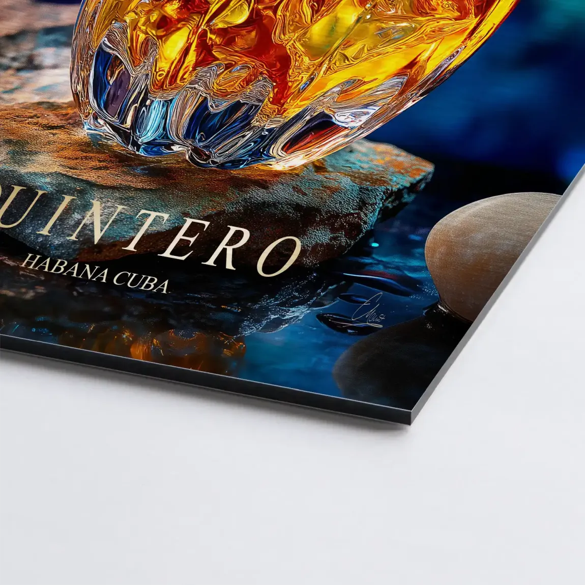 Amber Essence Alu Dibond Bild gebürstet
