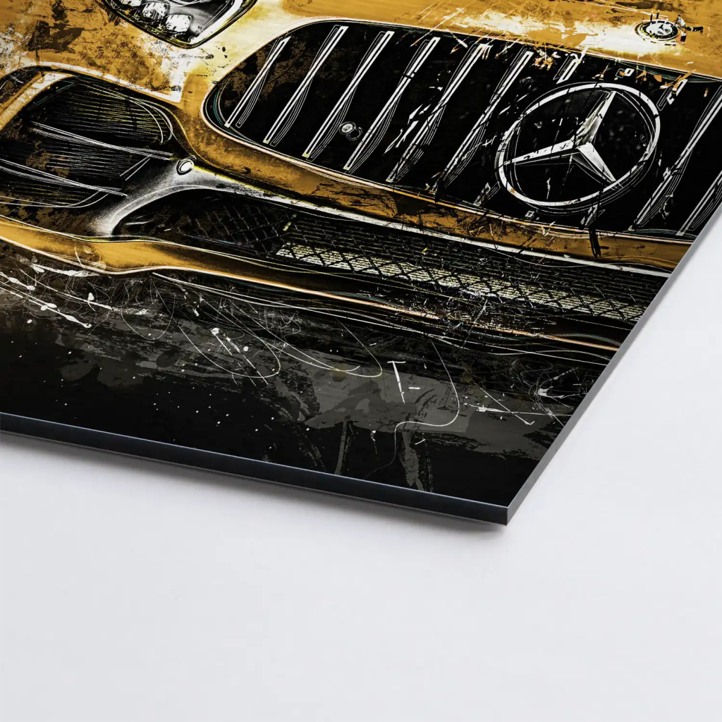 Mercedes AMG GT Modern Art Alu Gebürstet INGALERIE