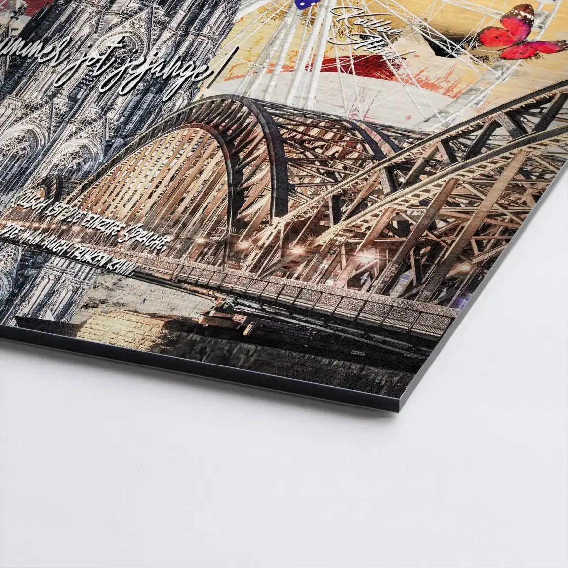 Köln City Pop Art AluDibond Gebürstet INGALERIE