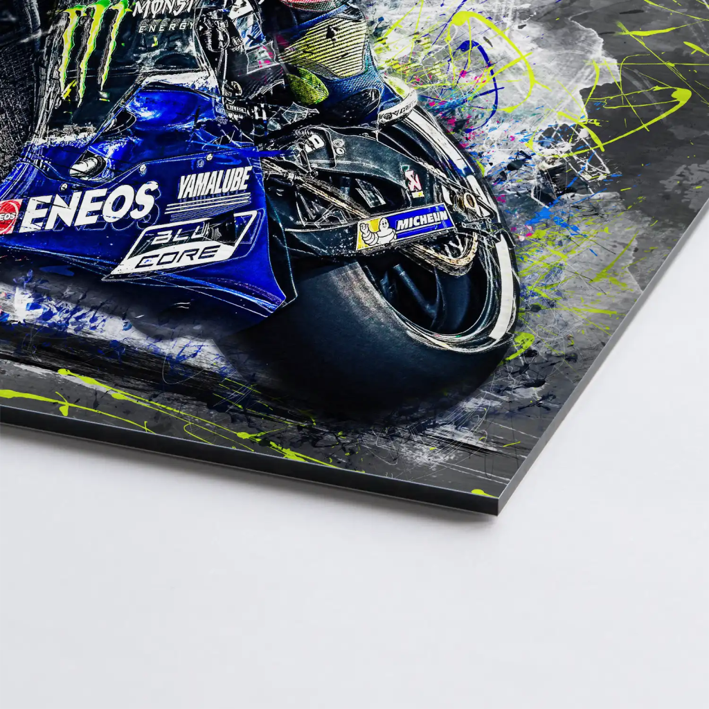 Yamaha Rossi Style AluDibond Gebürstet - INGALERIE