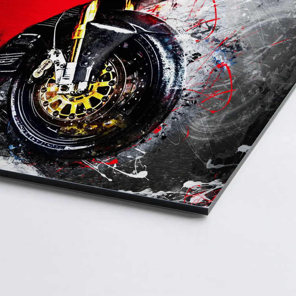 Ducati 916 Abstrakt AluDibond Gebürstet - INGALERIE
