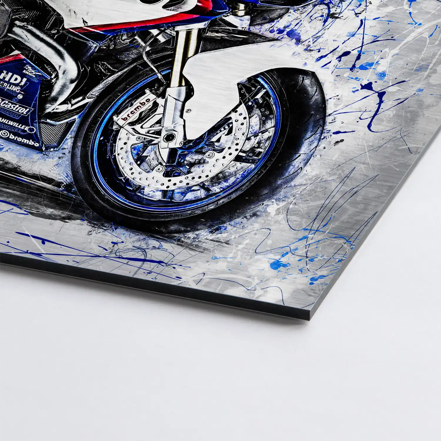 BMW HP2 Sport Abstrakt Alu Gebürstet Bild INGALERIE