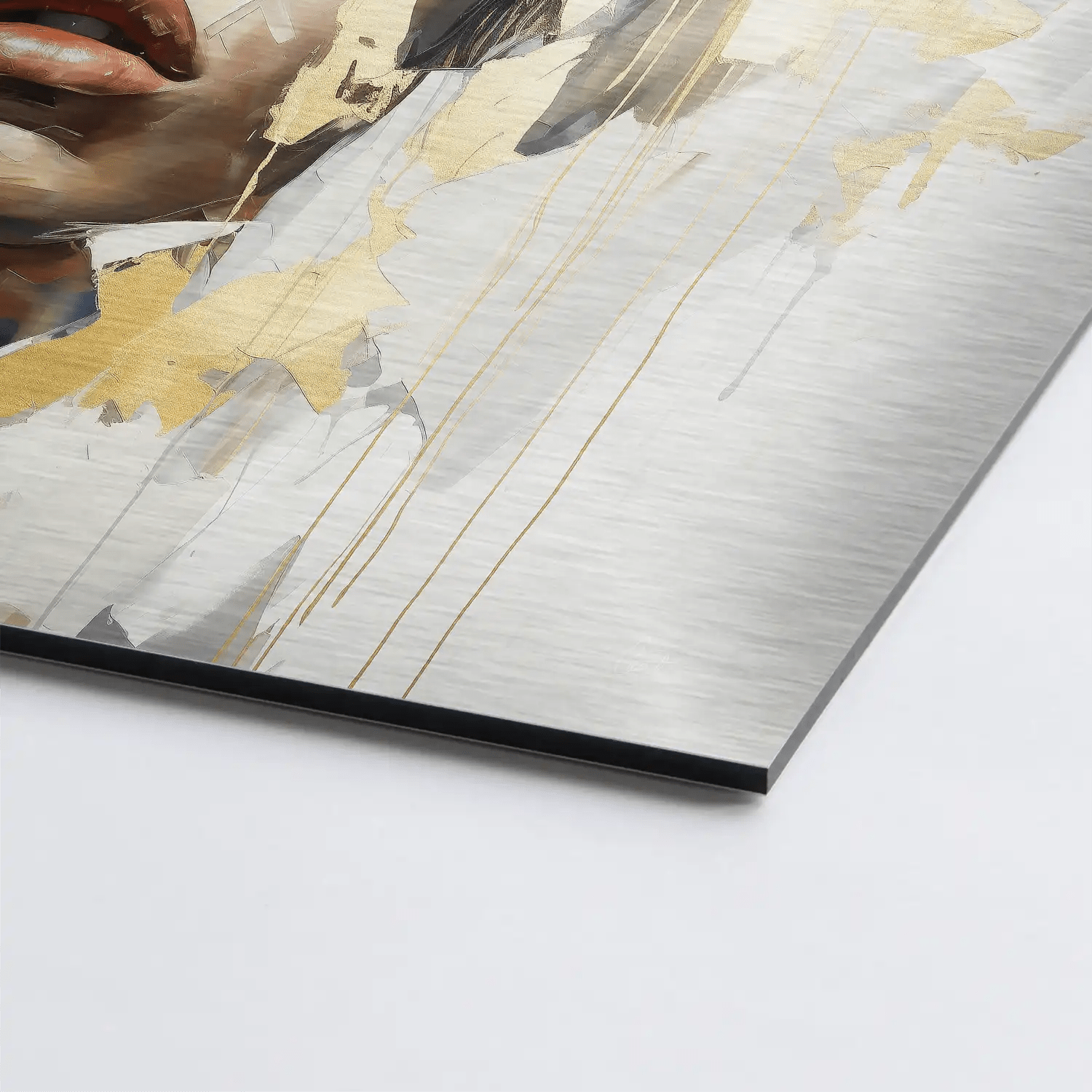 Golden Girl AluDibond Gebürstet - AluDibond Bild Gebürstet