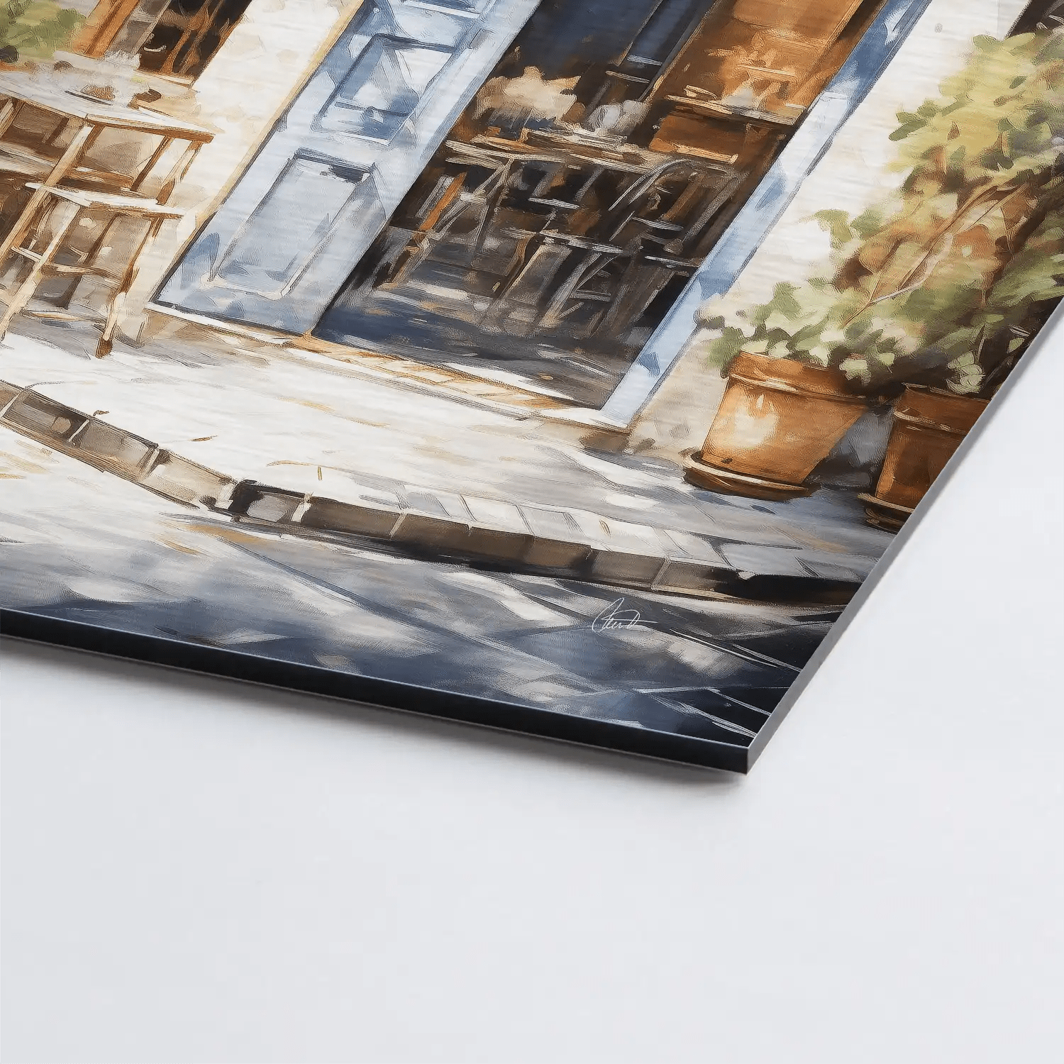 Trattoria AluDibond Gebürstet - AluDibond Bild Gebürstet