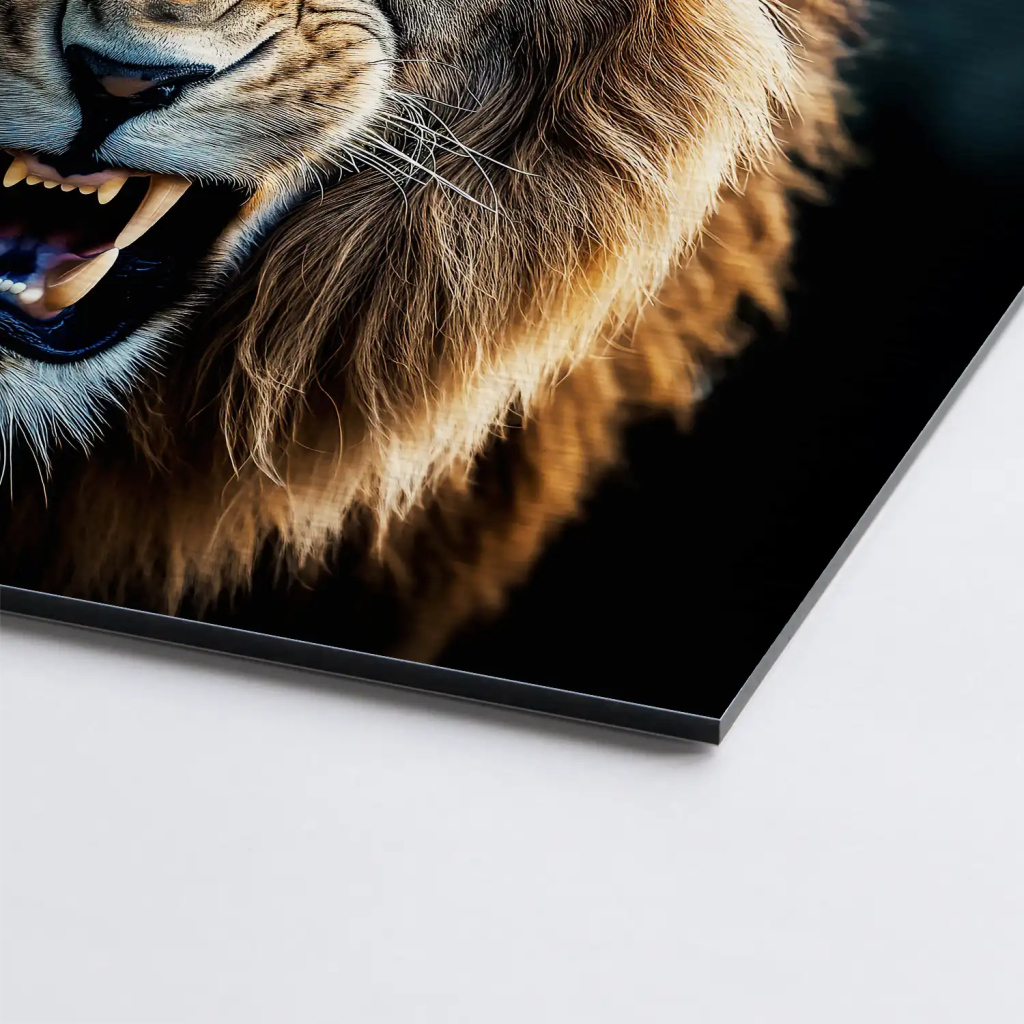 Angry Lion AluDibond Gebürstet - INGALERIE