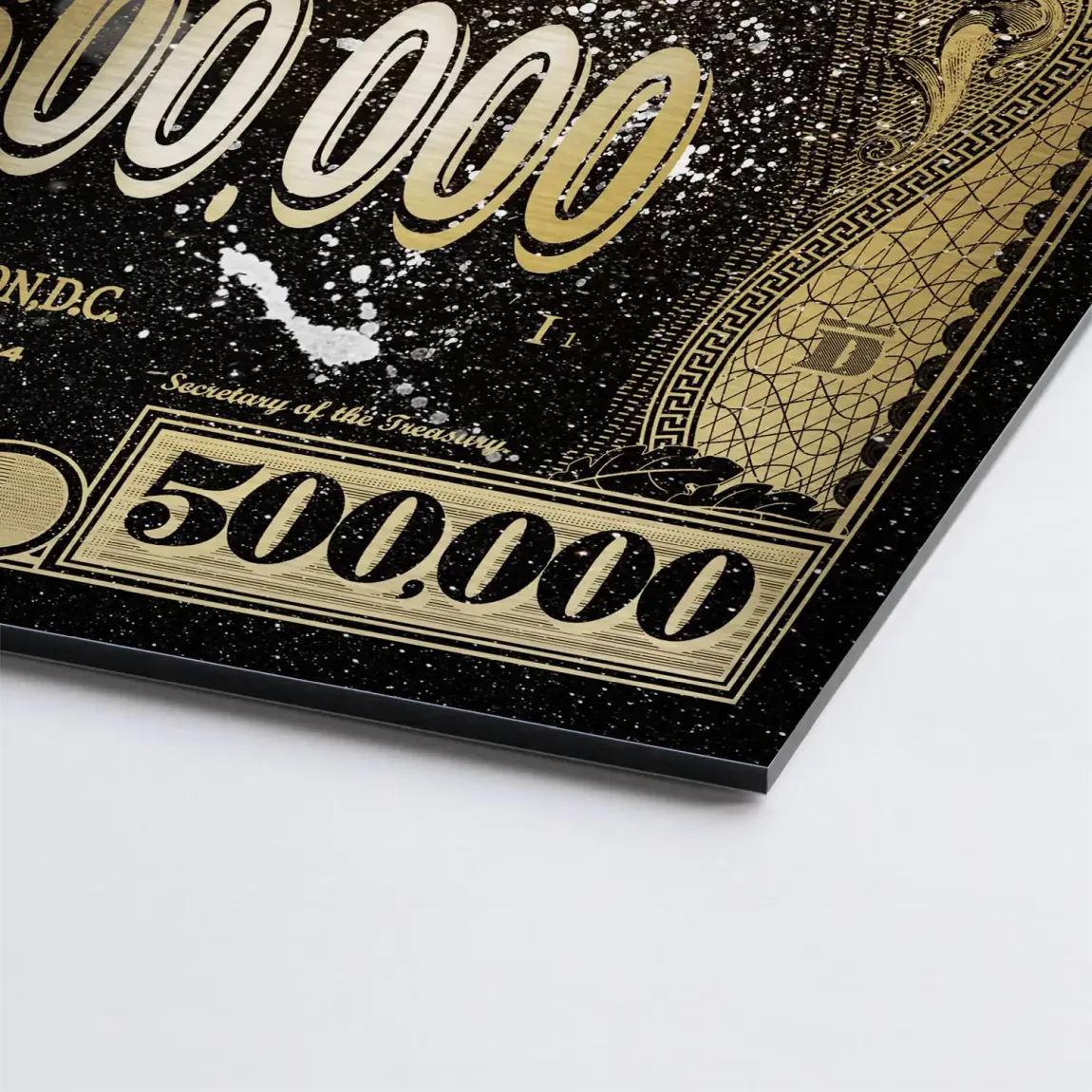 Donald Duck Whats Up Dollar Style Alu Gebürstet Bild INGALERIE