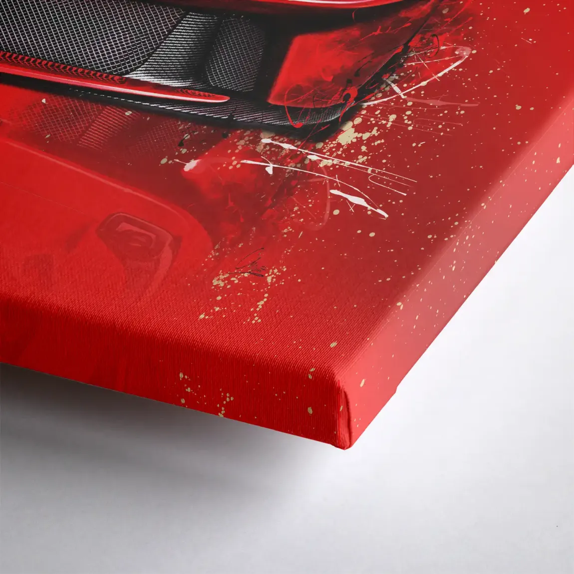 Red Velocity La Ferrari Leinwand Bild