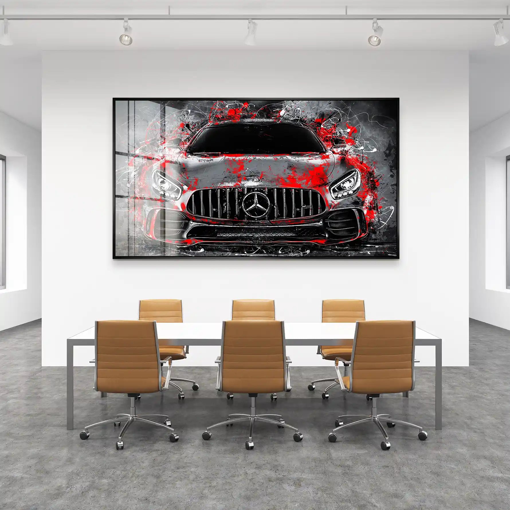 Mercedes AMG GT Abstrakt Style Acrylglas Bild INGALERIE