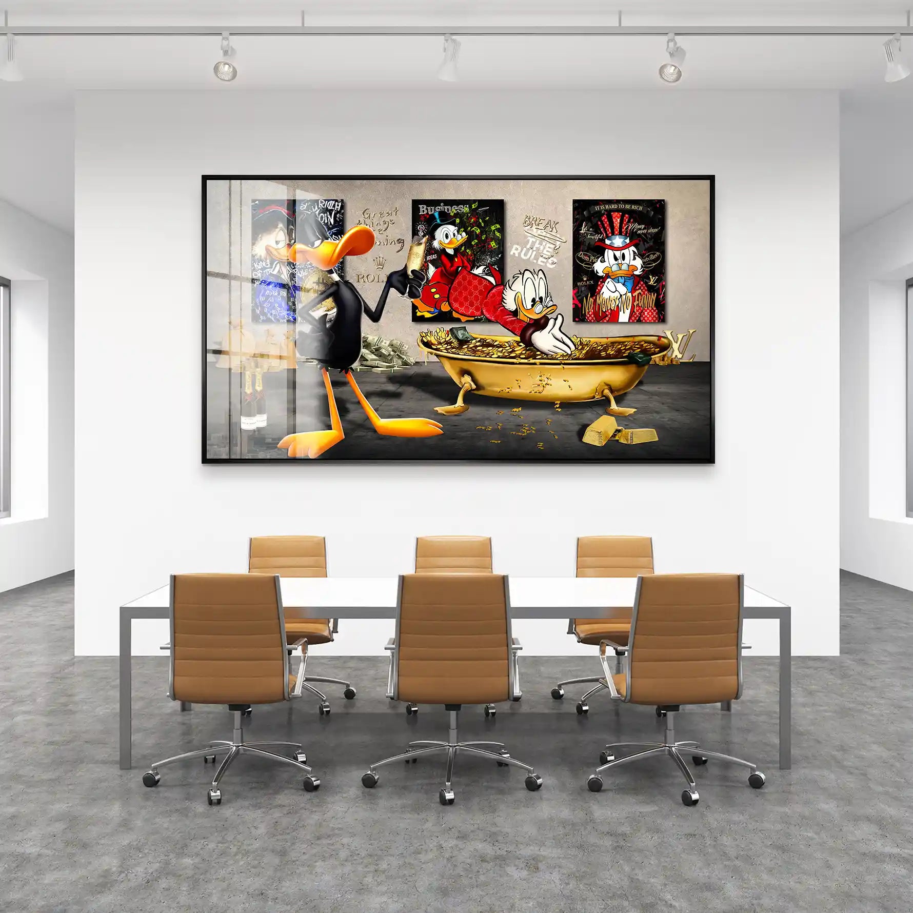 Duffy u. Dagobert Pop Art Acrylglas Bild INGALERIE