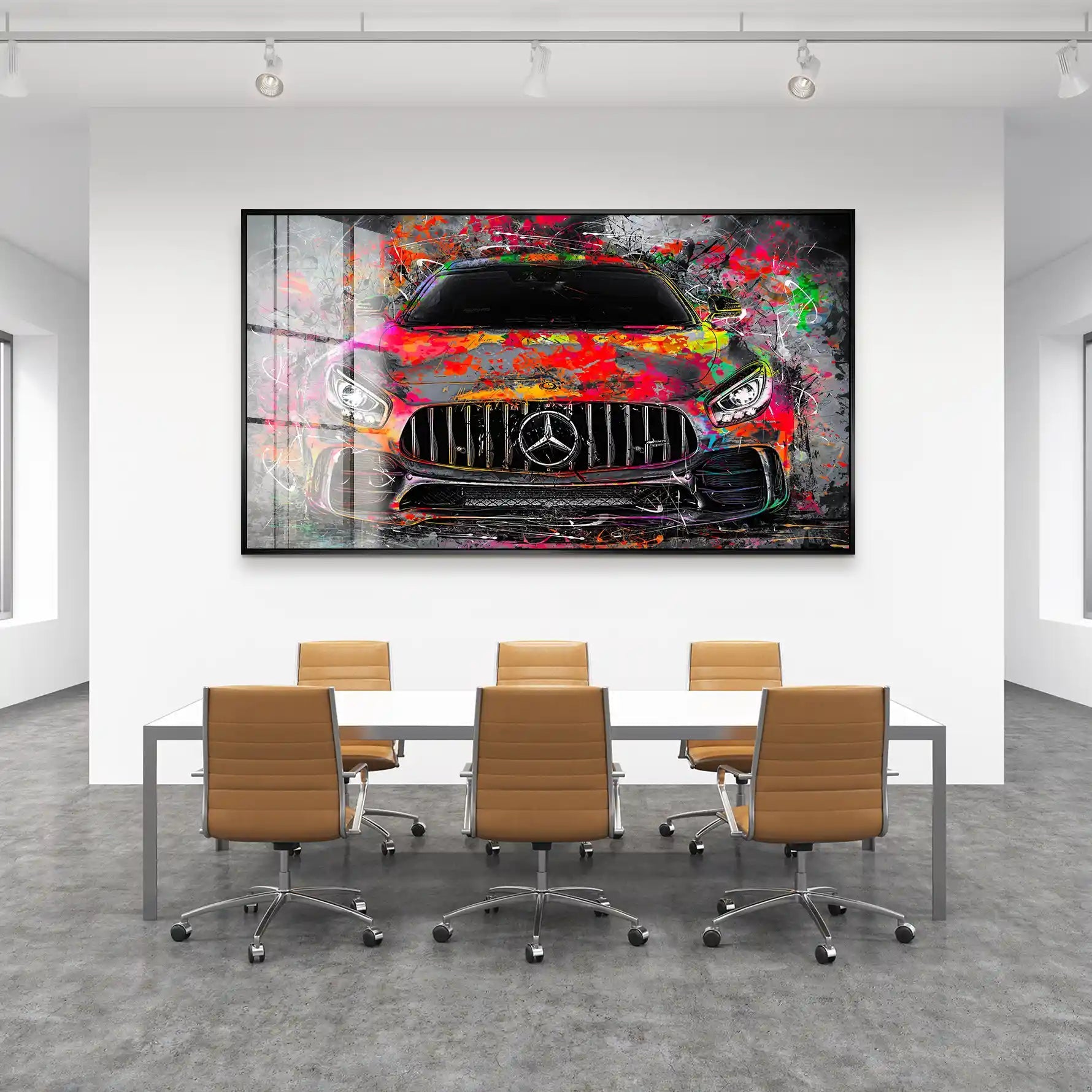 Mercedes AMG GT Pop Art Style Acrylglas Bild INGALERIE