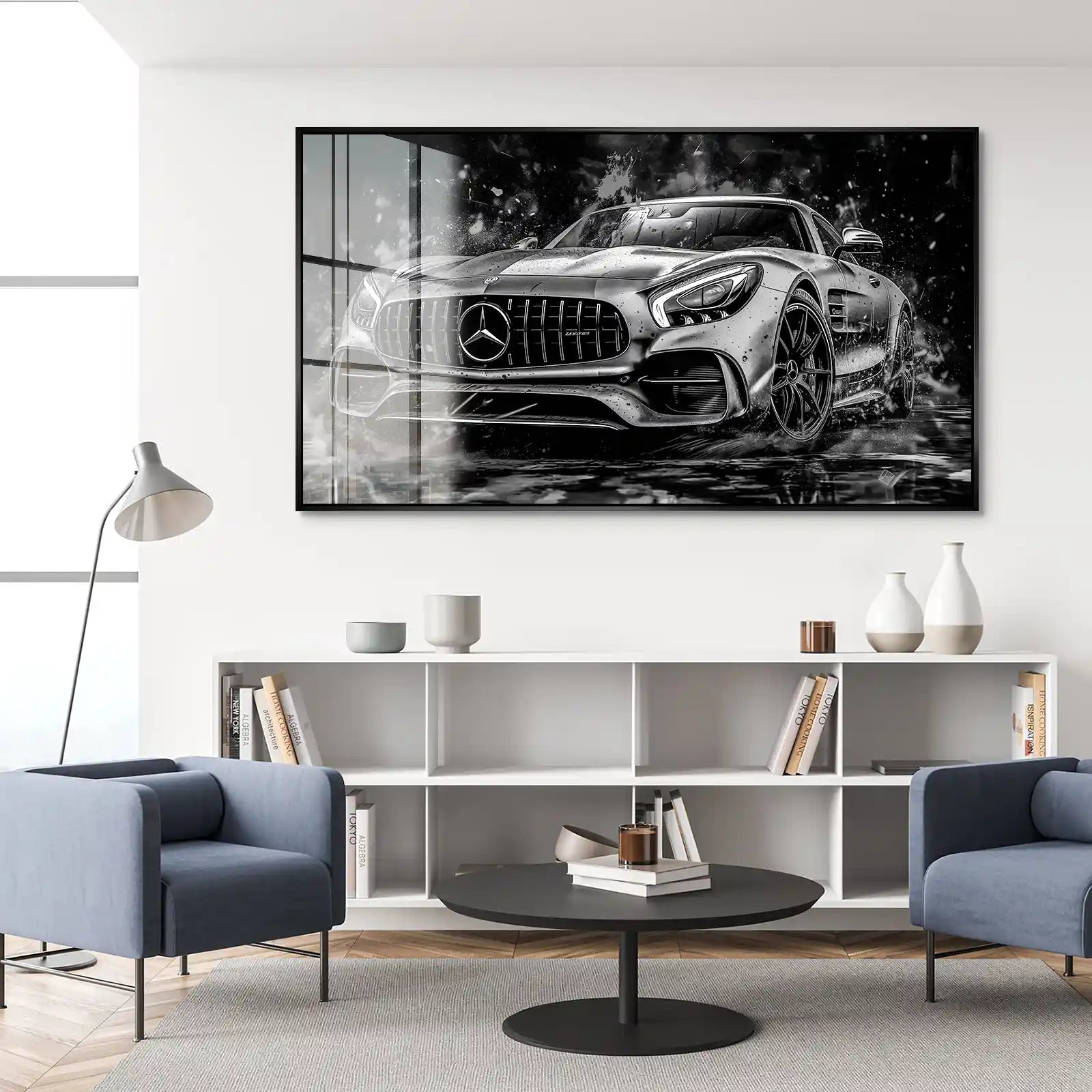 Mercedes AMG GT Dark Style Acrylglas Bild INGALERIE