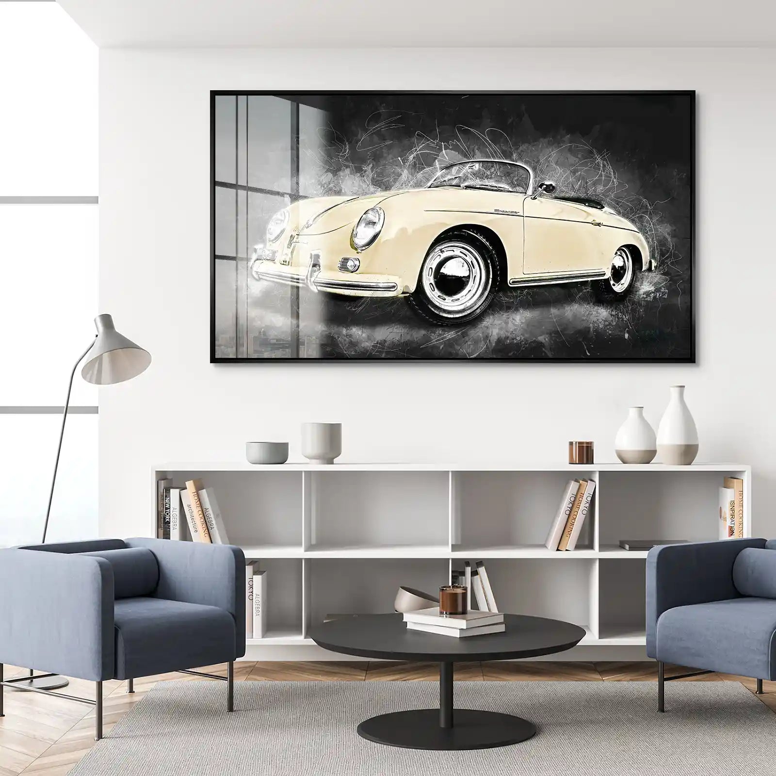 Ivory Elegance – Porsche Speedster 365 Acrylglasbild INGALERIE