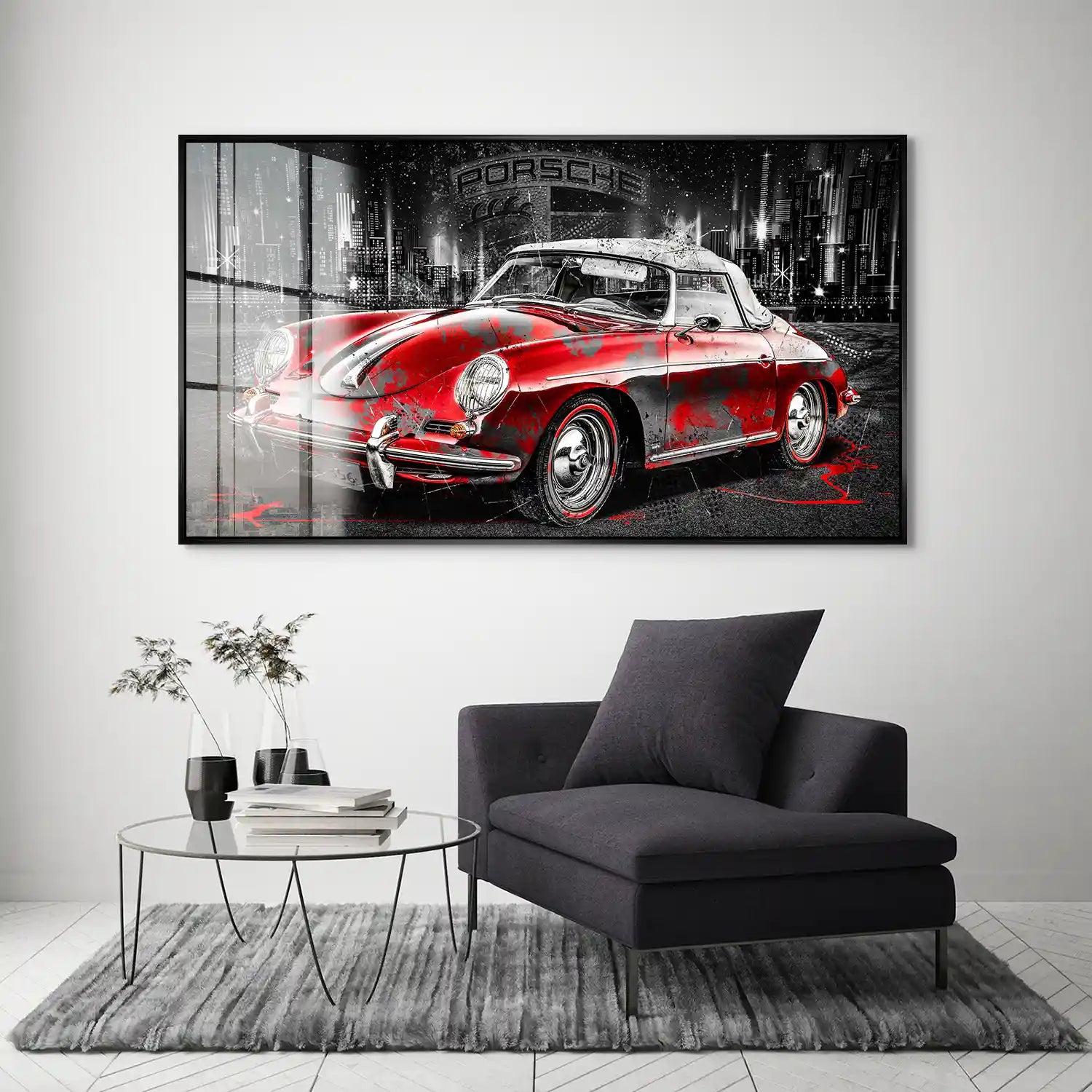 Porsche 356 Abstrakt Acrylglas Bild INGALERIE