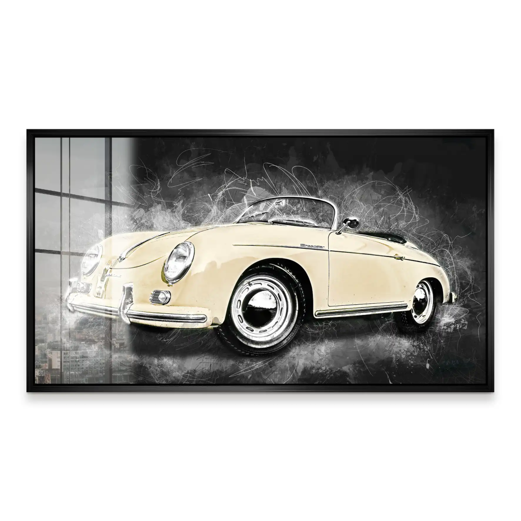 Ivory Elegance – Porsche Speedster 365 Acrylglasbild INGALERIE