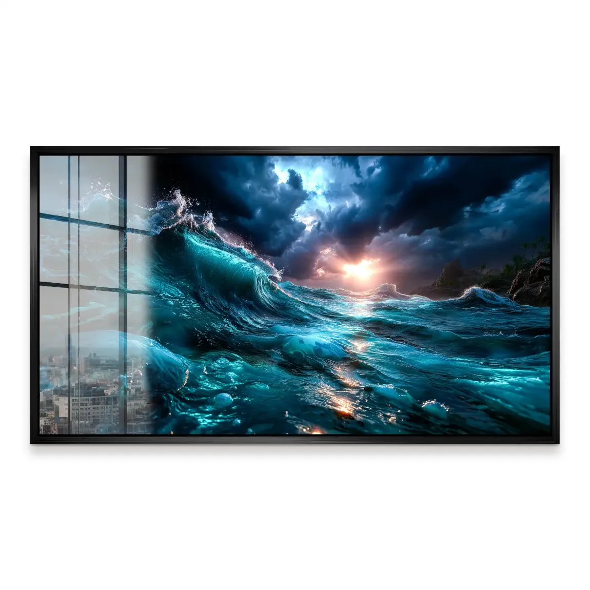 Wildes Meer Acrylglas Bild