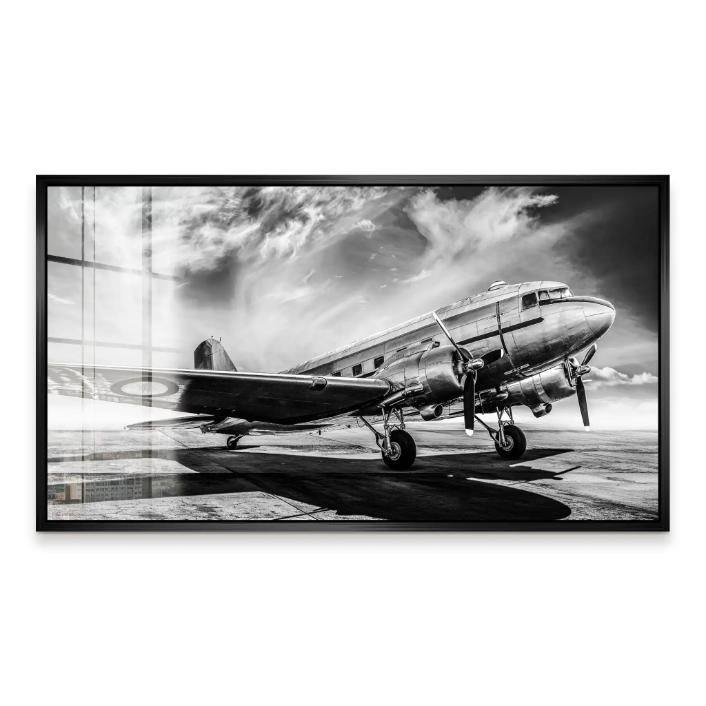 DC3 Vintage Flugzeug Acrylglas Bild INGALERIE