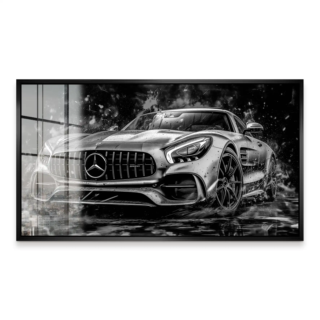 Mercedes AMG GT Dark Style Acrylglas Bild INGALERIE