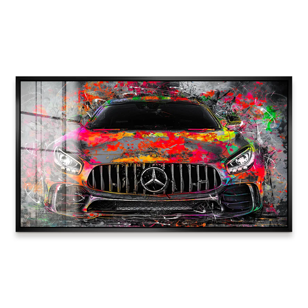 Mercedes AMG GT Pop Art Style Acrylglas Bild INGALERIE