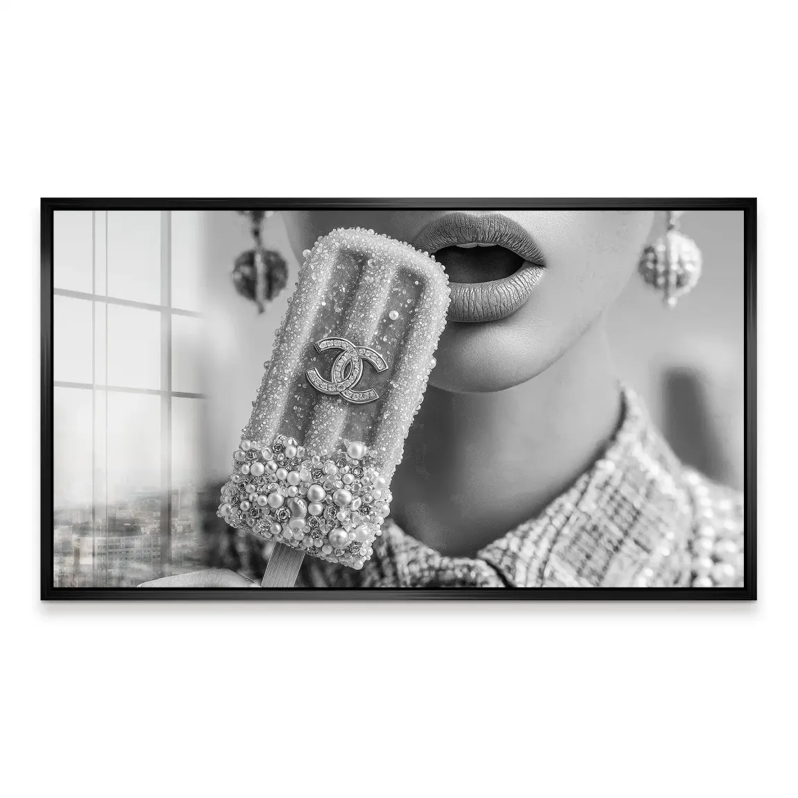 Coco Ice Art Black Edition Acrylglas Bild