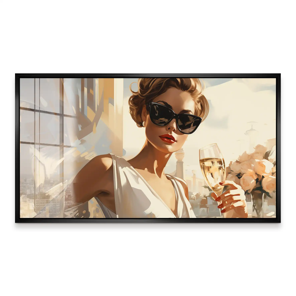 Glamour Champagner Acrylglas Bild INGALERiE