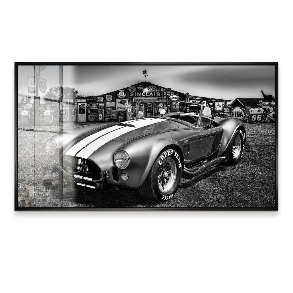 AC Cobra Abstrakt Silver Acrylglas Bild INGALERIE
