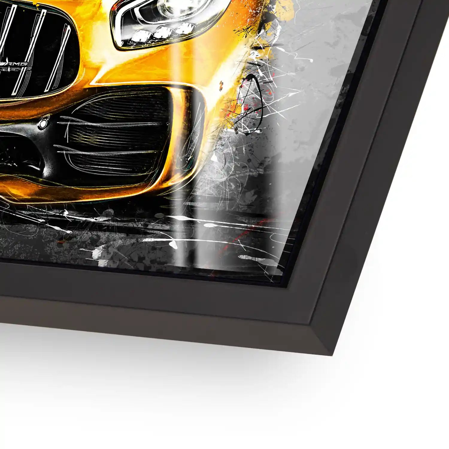 Mercedes AMG GT Yellow Style Acrylglas Bild INGALERIE