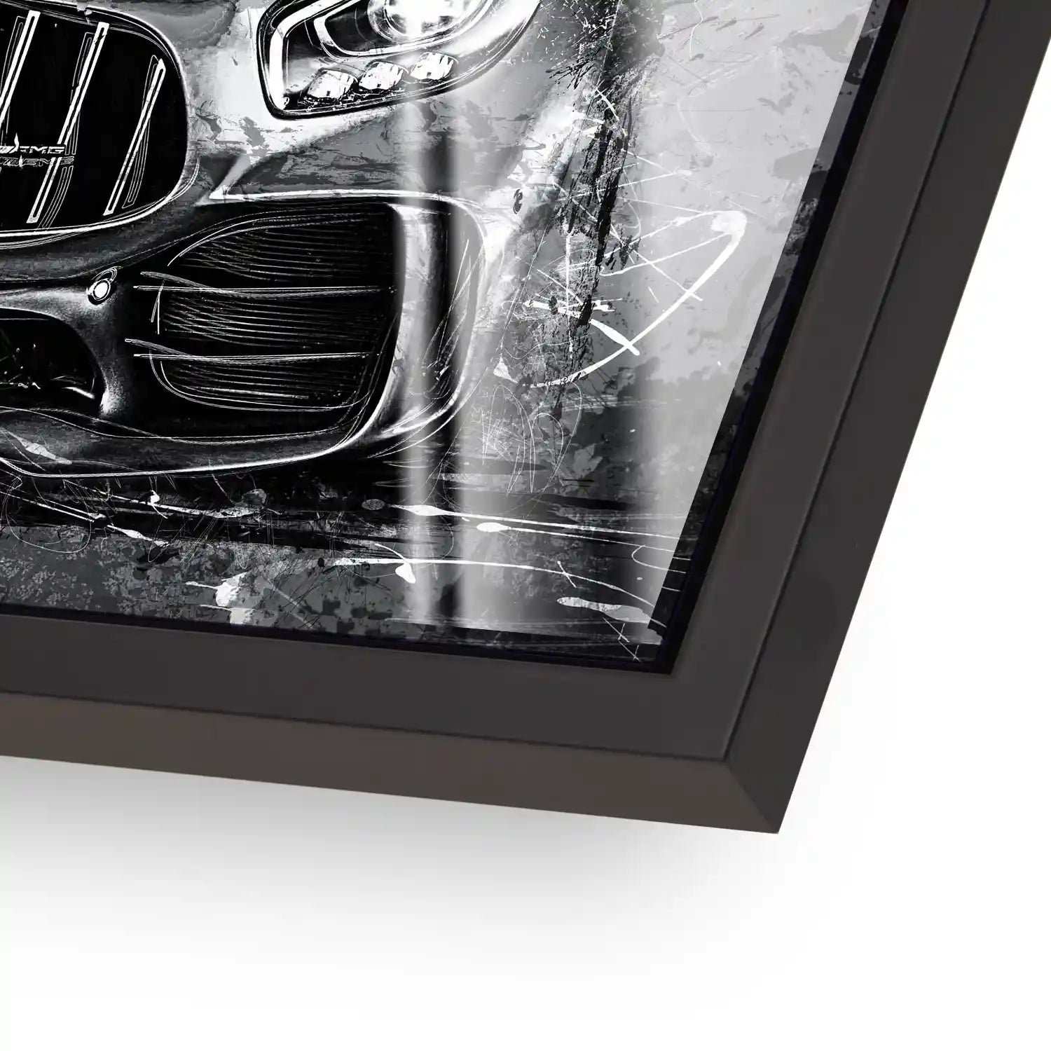 Mercedes AMG GT Silver Style Acrylglas Bild INGALERIE