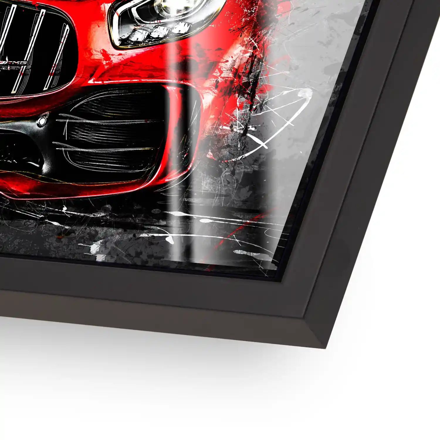Mercedes AMG GT Abstrakt Rot Acrylglas Bild INGALERIE