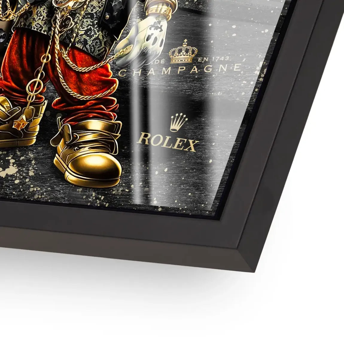 Mickey Gold 356 Porsche Acrylglas Bild