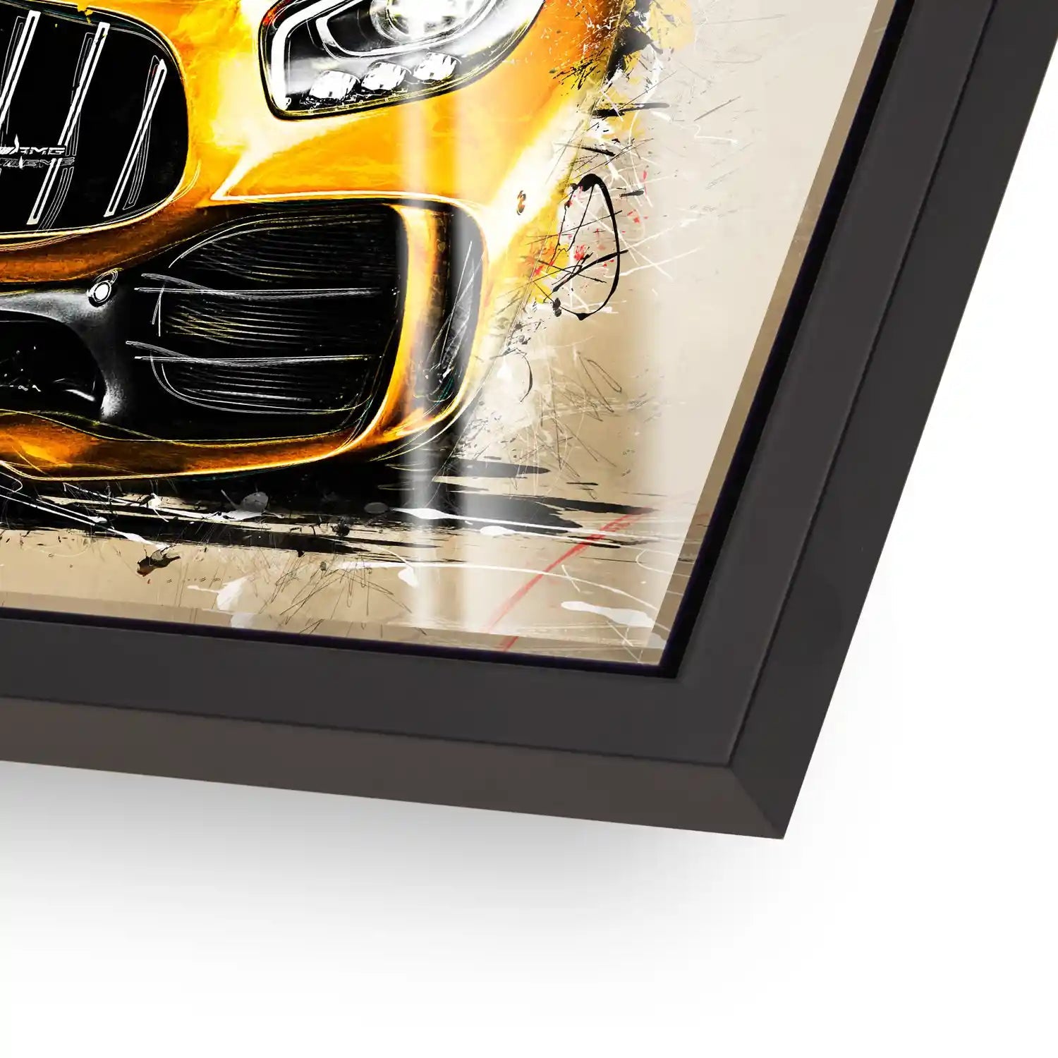 Mercedes AMG GT Retro Style Acrylglas Bild INGALERIE