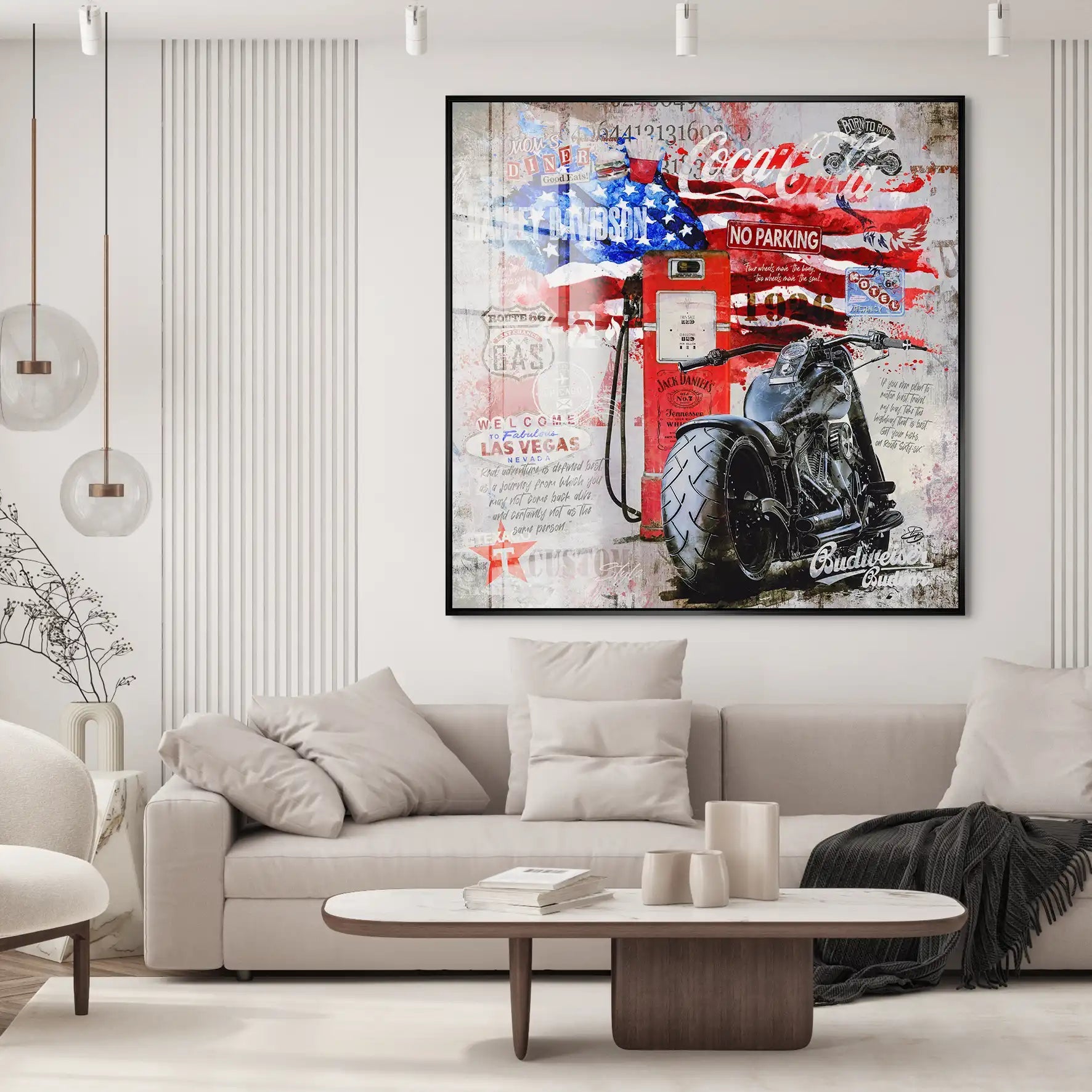 Ride the American Soul – Harley Acrylglasbild INGALERIE