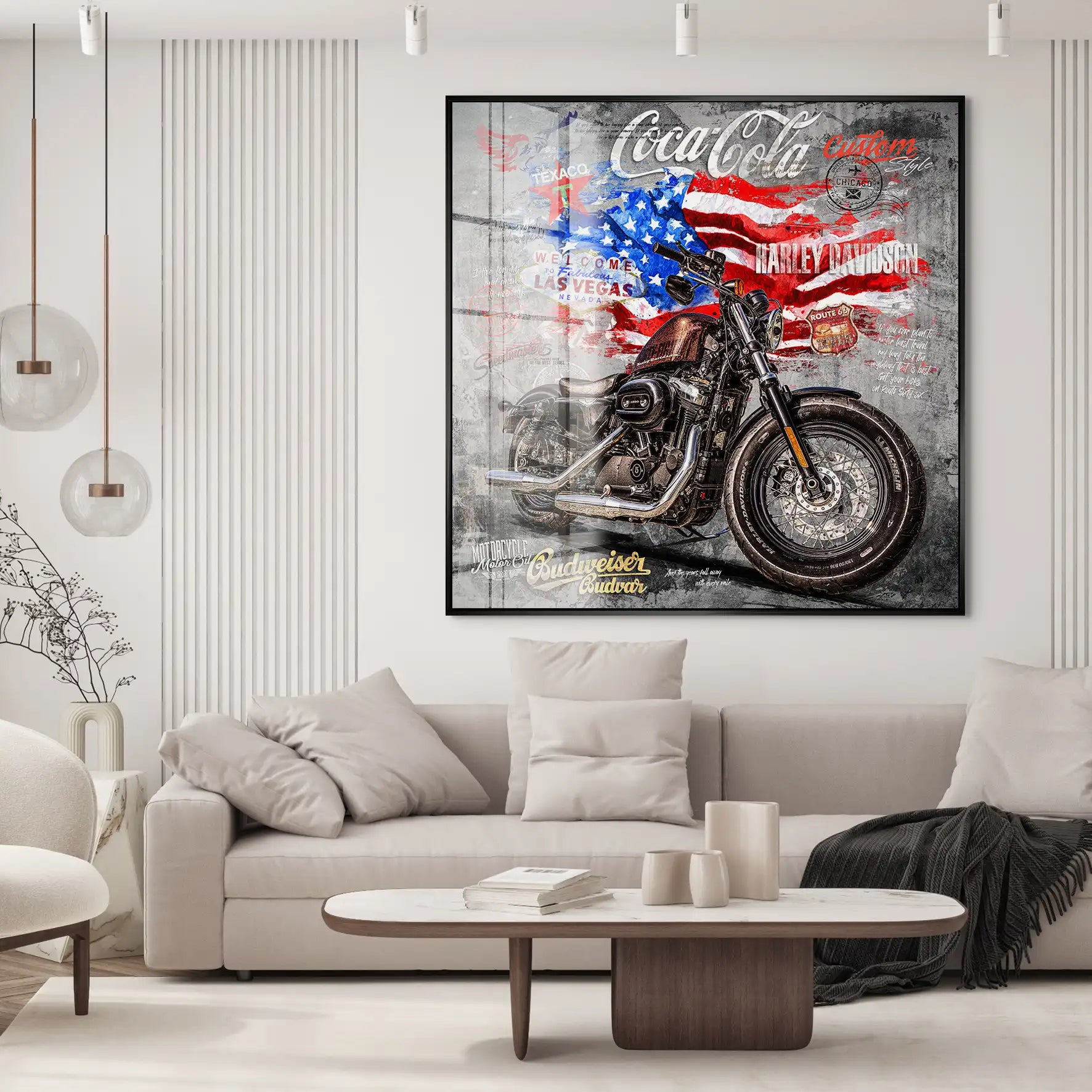 Route Liberty auf Acrylglas INGALERIE