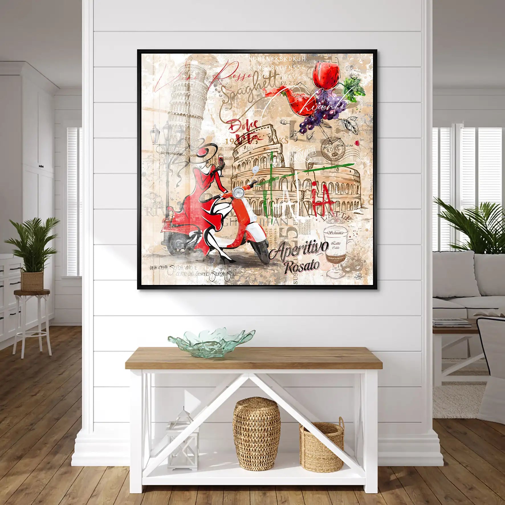 Italien Pop Art Acrylglas Bild INGALERIE