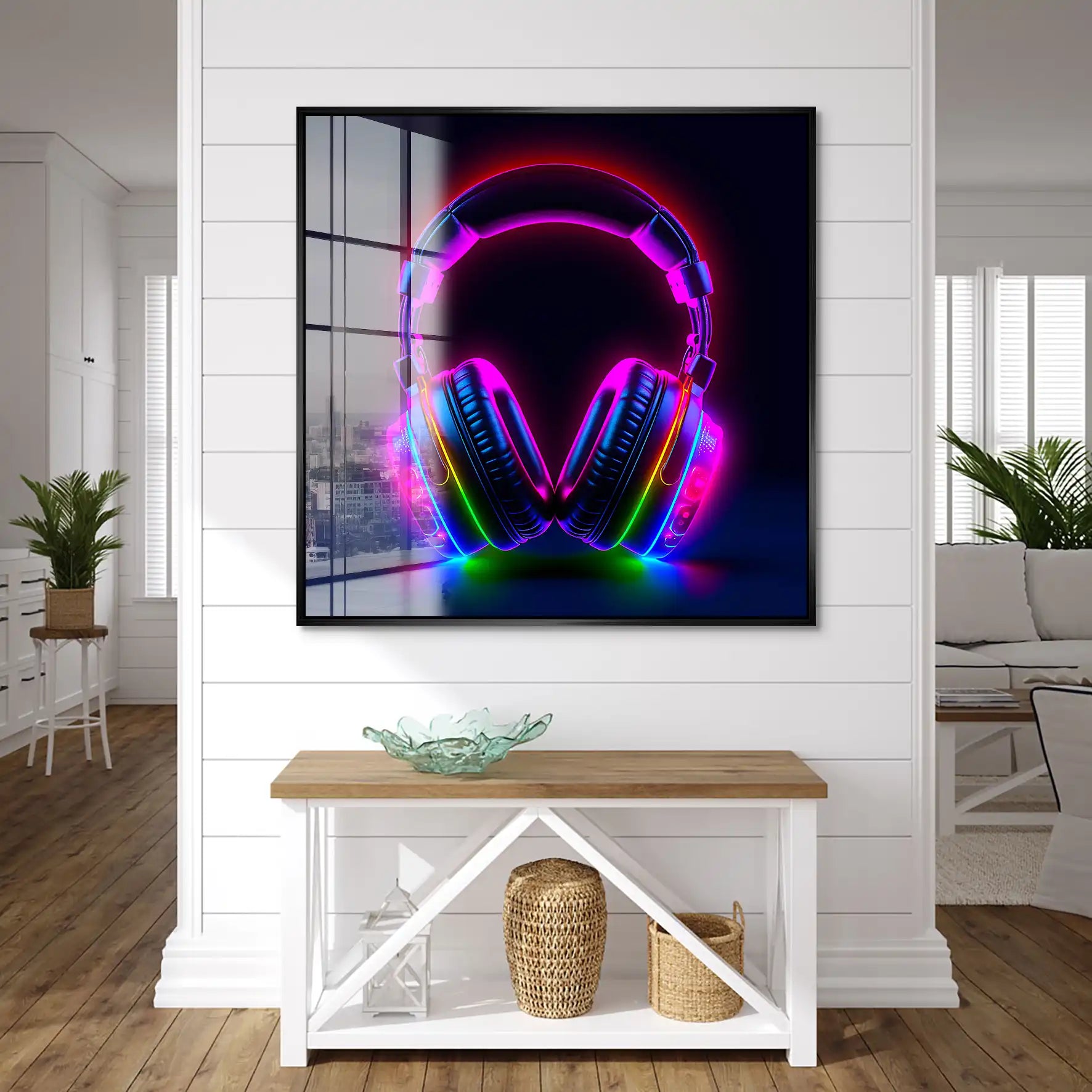 Headphone Art Acrylglas Bild INGALERIE