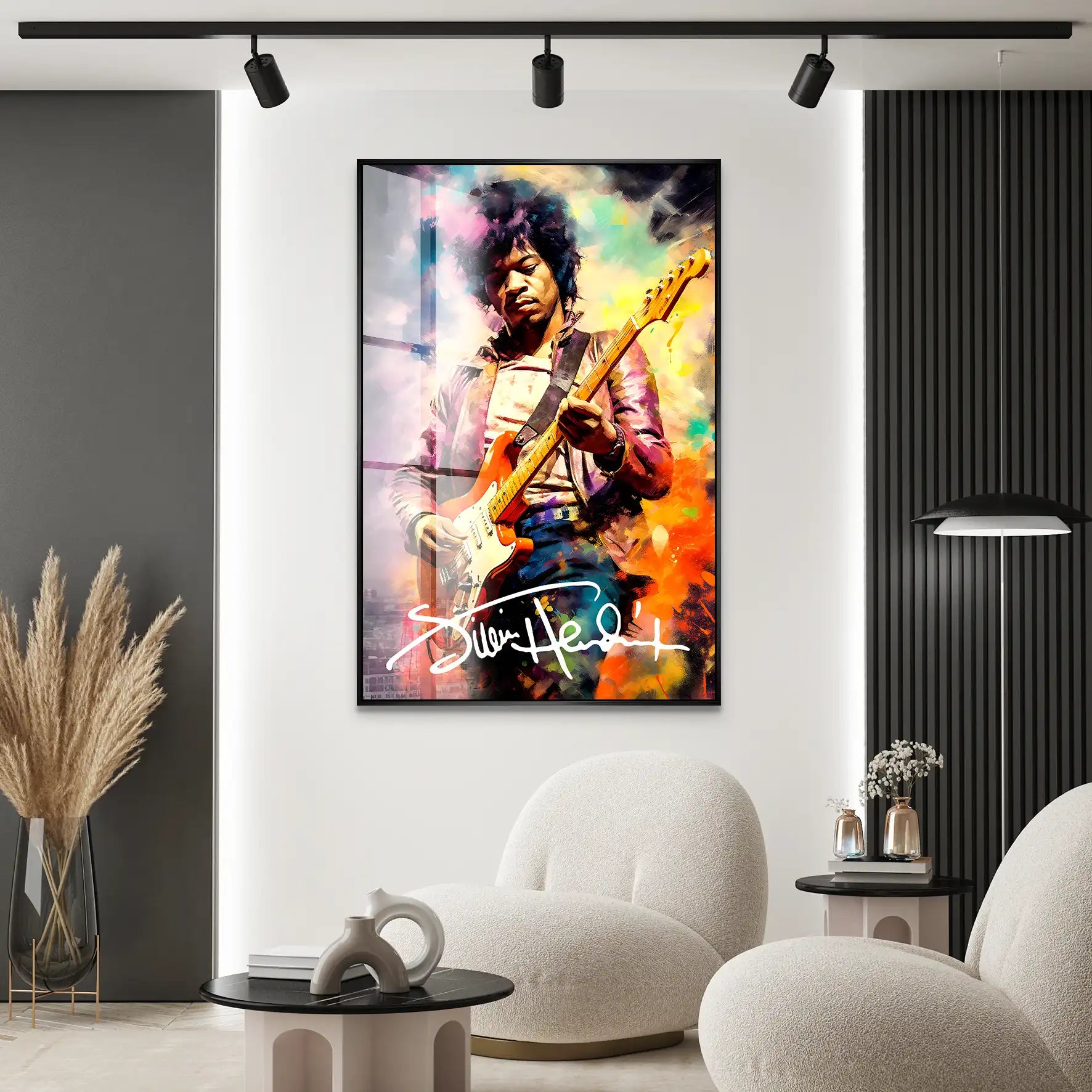 Jimi Hendrix Abstrakt Acrylglas Bild INGALERIE