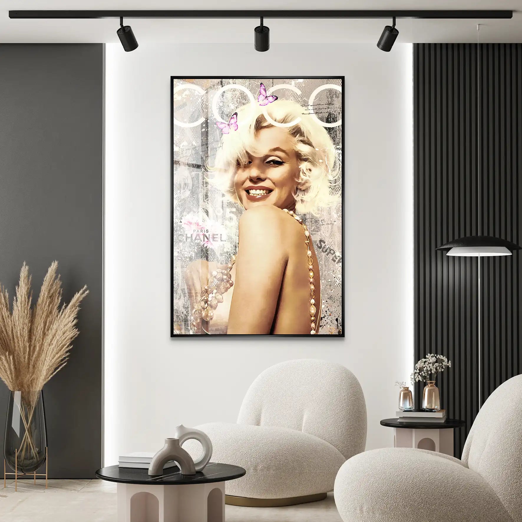 Marilyn Coco Retro Acrylglas Bild INGALERIE