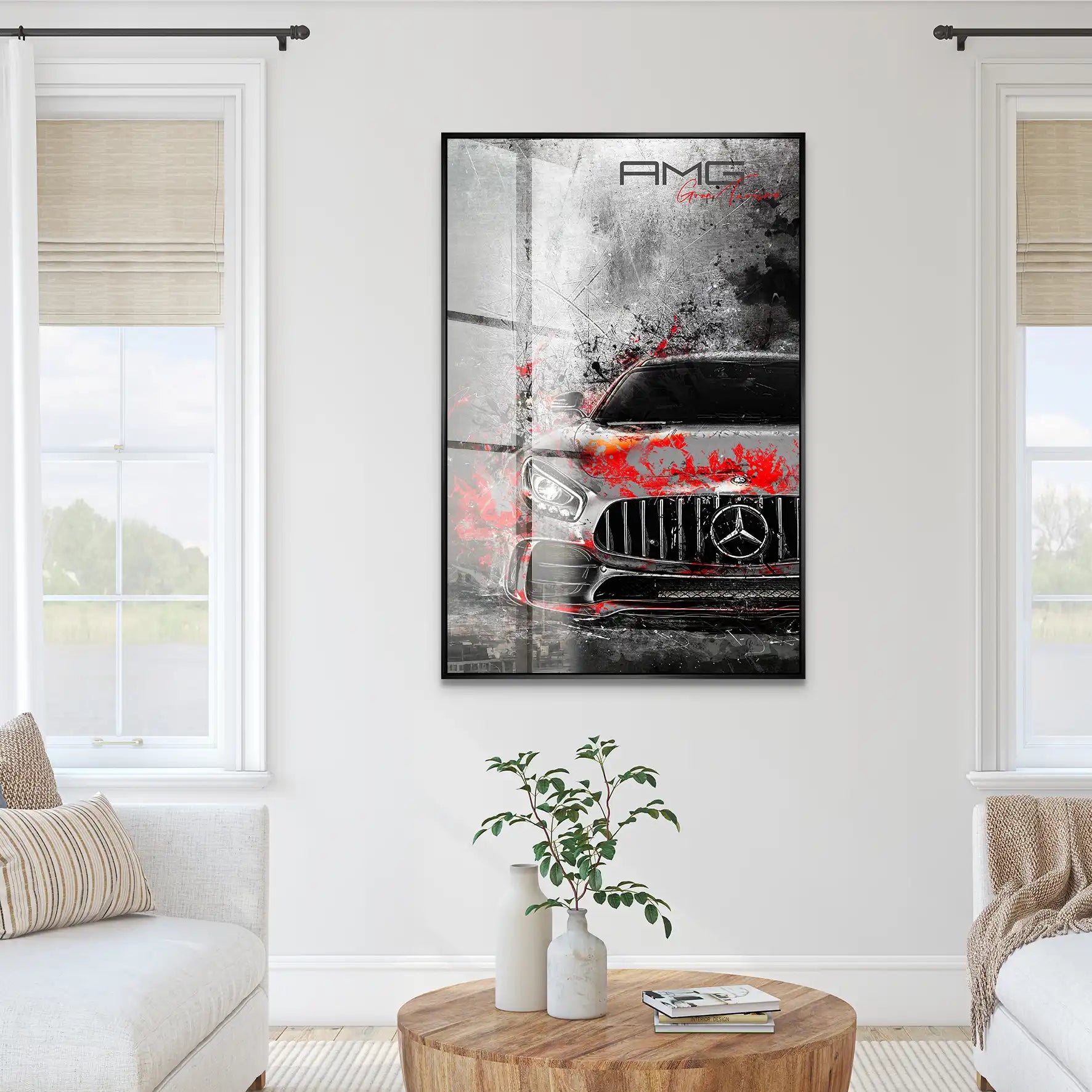 Mercedes AMG GT Abstrakt Modern Acrylglas Bild INGALERIE