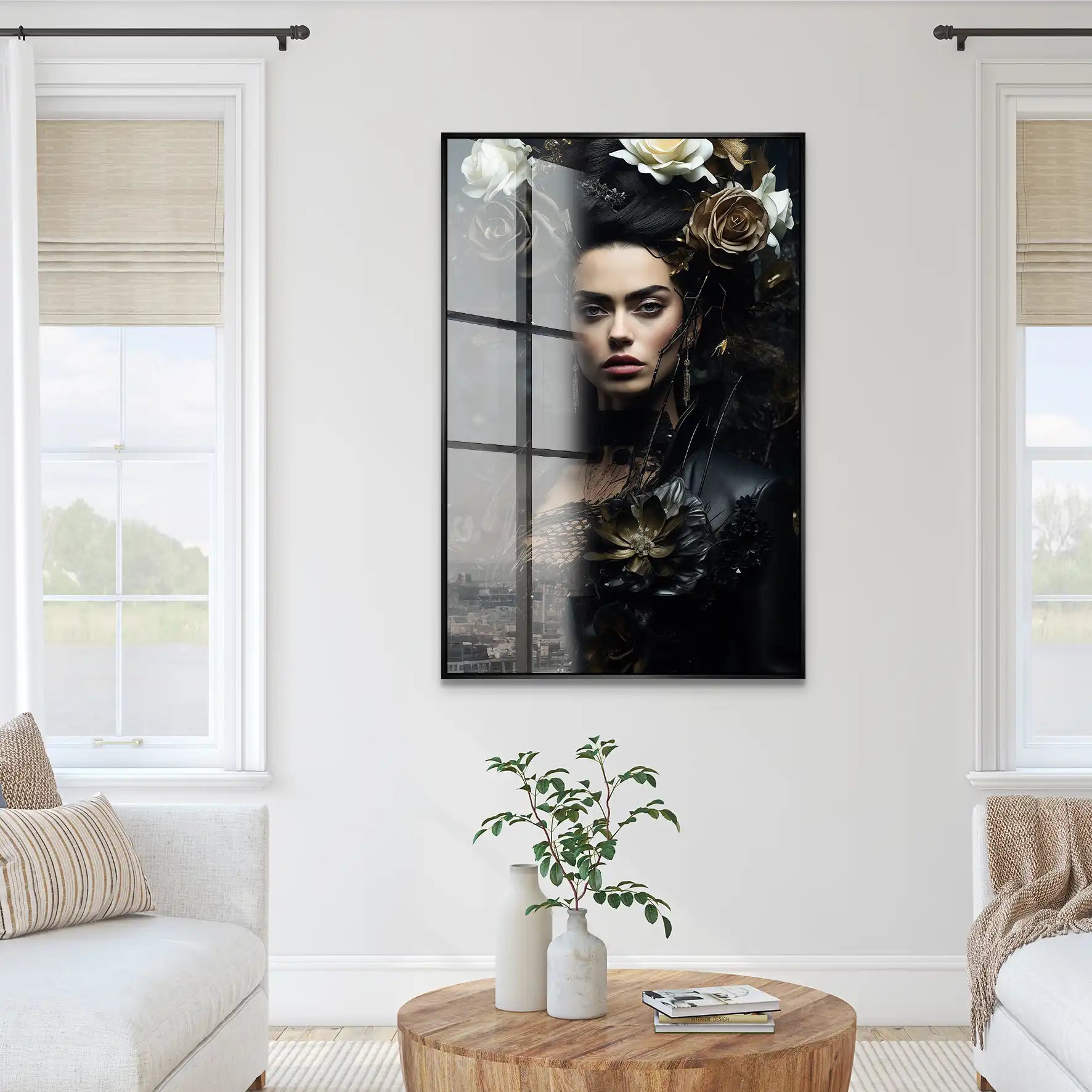 Frida Kahlo Dark Style Acrylglas Bild INGALERIE