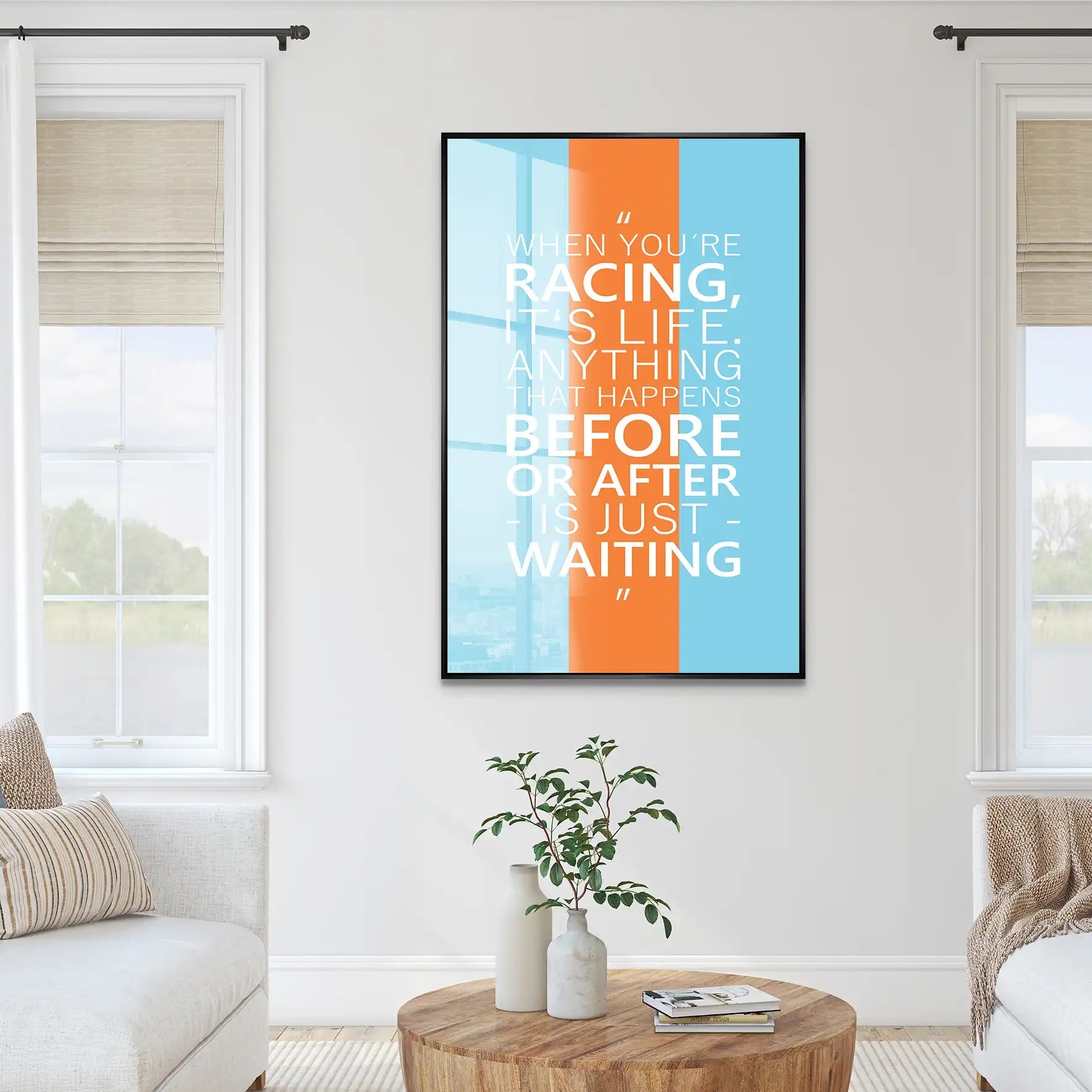 Racing Is Life Acrylglas Bild INGALERIE