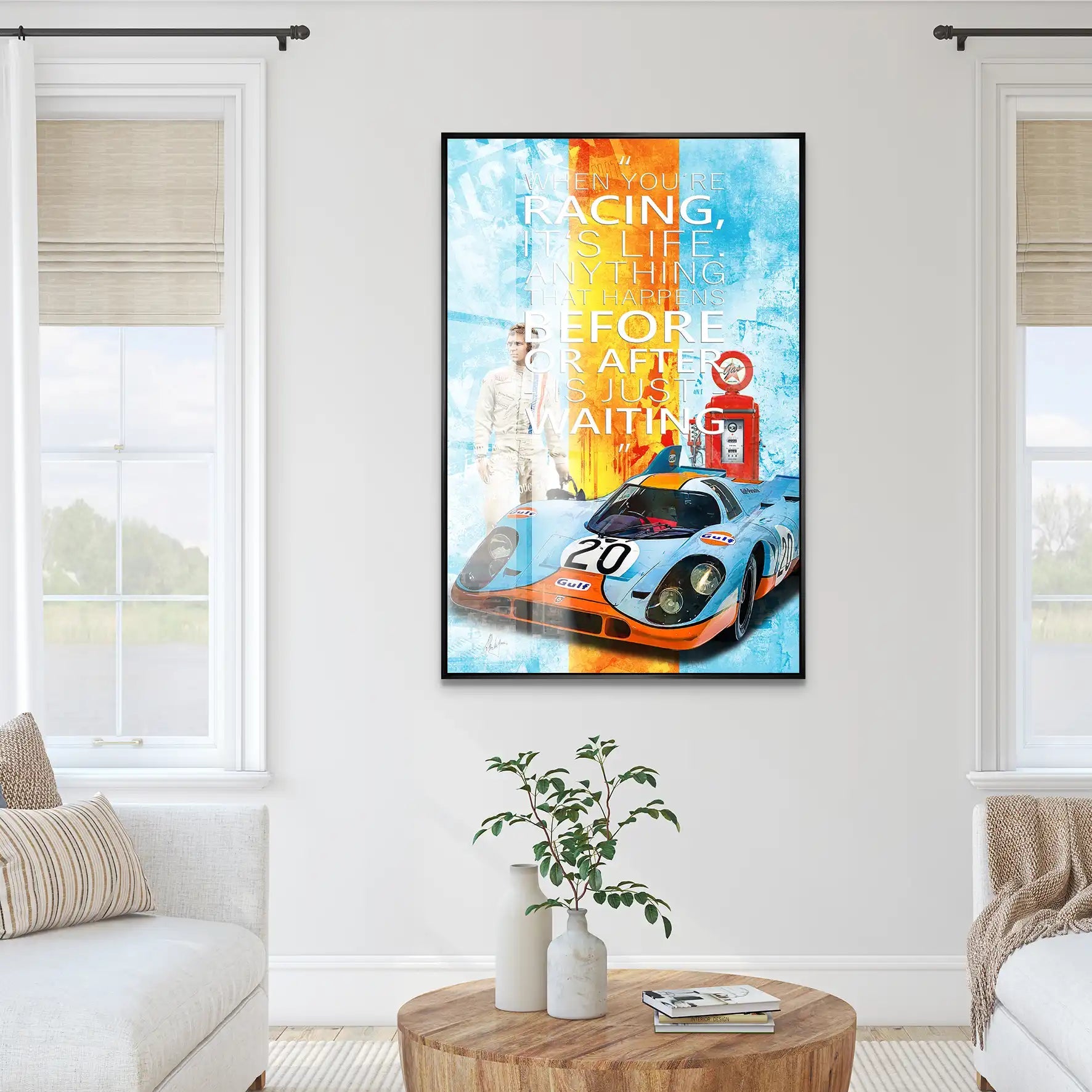 Steve Gulf Porsche 917 Acrylglas Bild INGALERIE