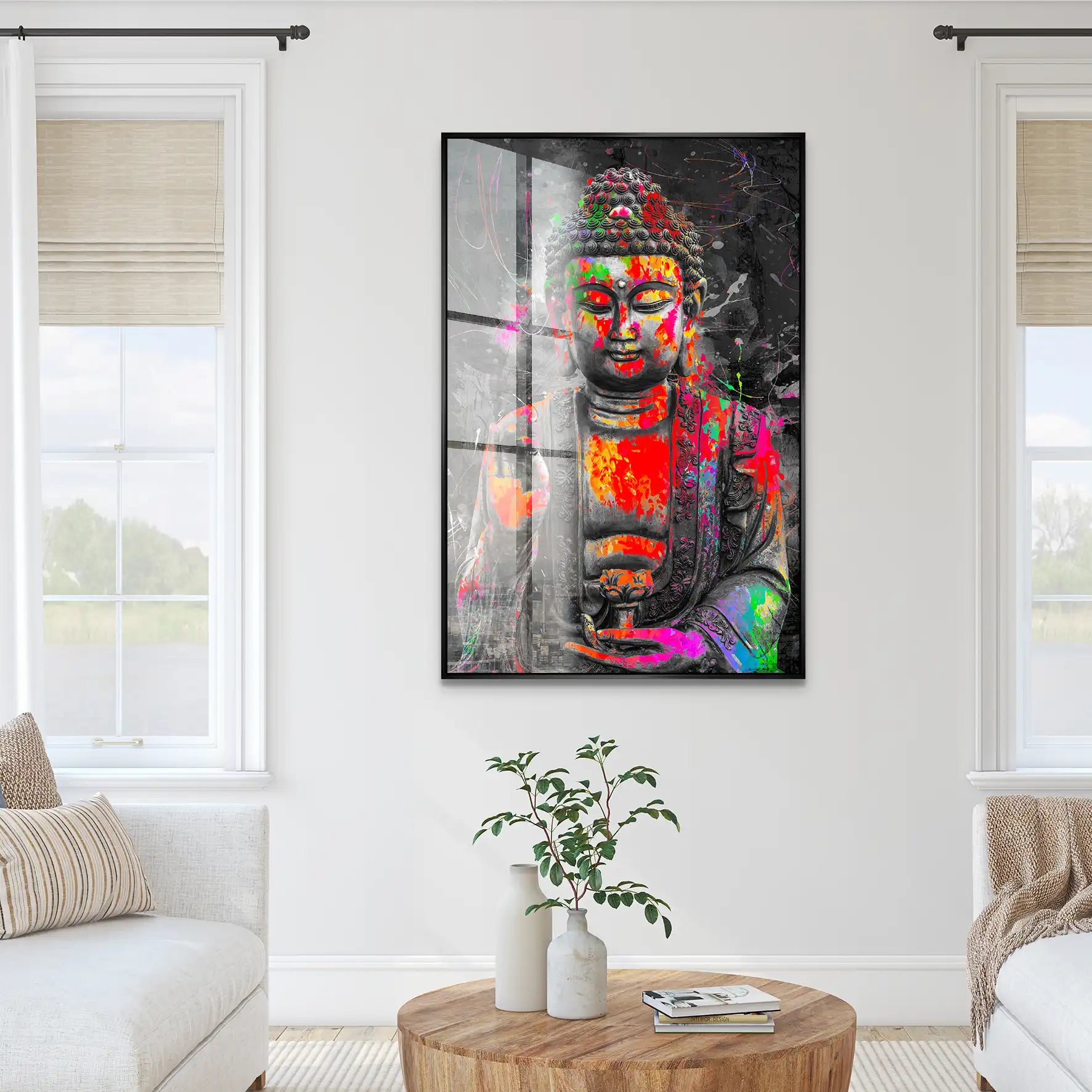 Buddha Pop Art Acrylglas Bild INGALERIE