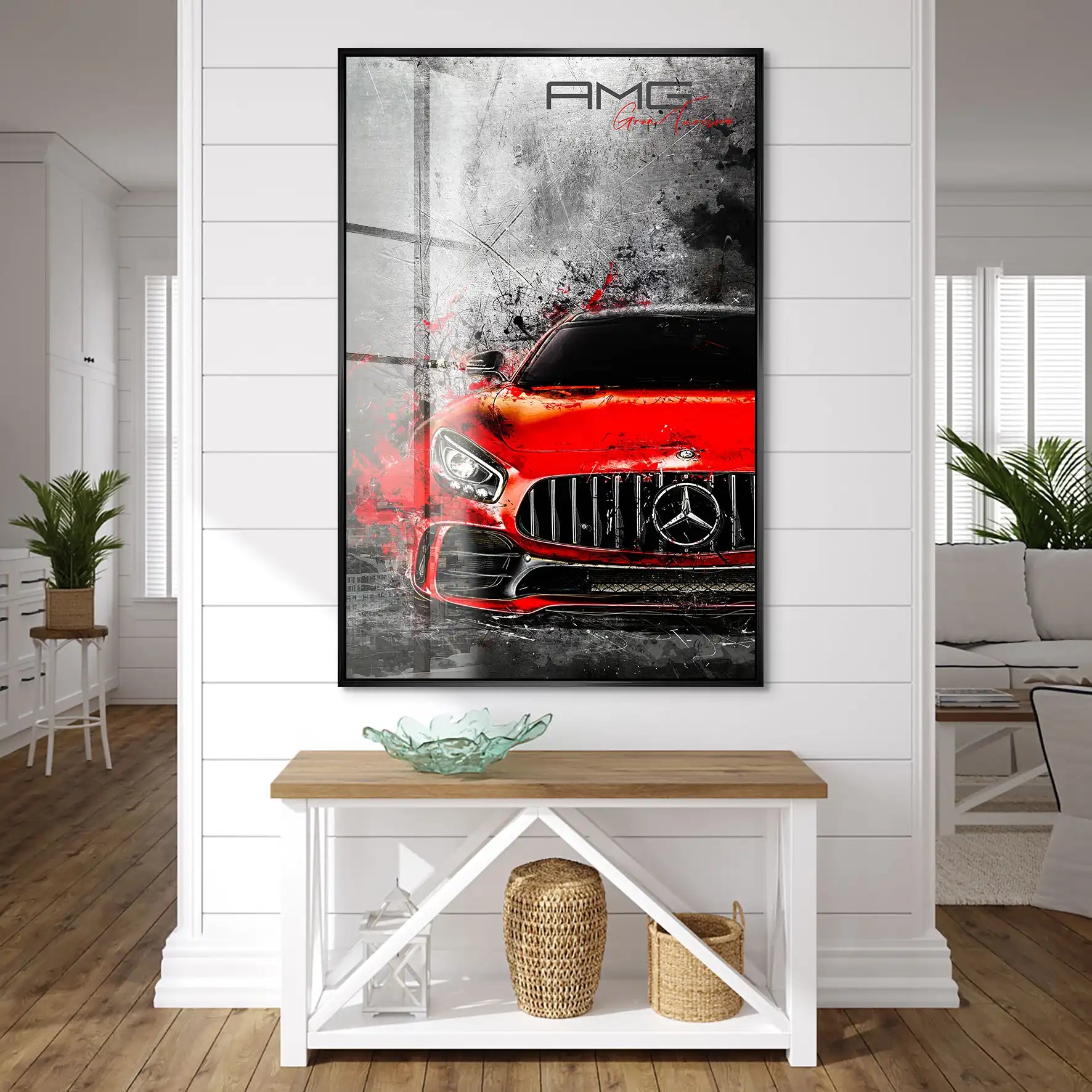 Mercedes AMG GT Red Style Acrylglas Bild INGALERIE