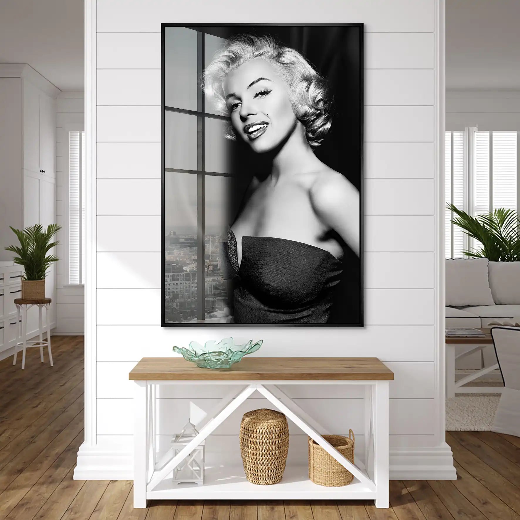 Marilyn Black and White Acrylglas Bild INGALERIE